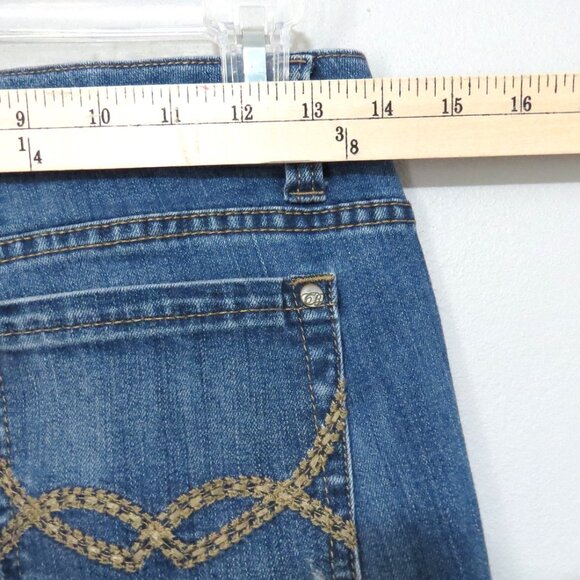 Code Bleu Maya Straight Leg Medium Wash Jeans Size 4 - Picture 9 of 16